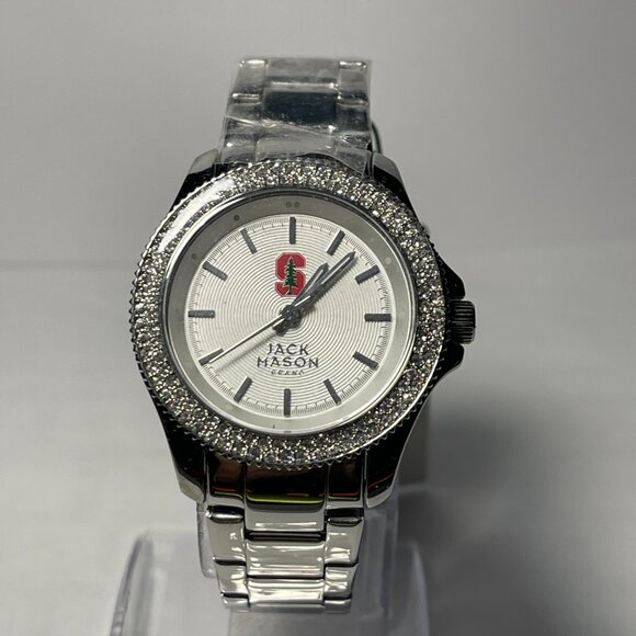 Stanford Cardinal NCAA Jack Mason Women's Rhinestone Stainless-Steel Watch NEW